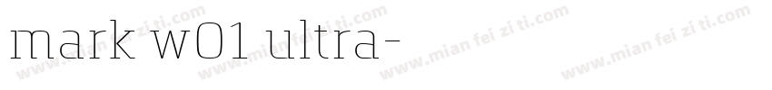 mark w01 ultra字体转换